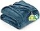 Utopia Bedding Fleece Blanket King Size Stone Blue 300GSM Luxury Fuzzy Soft AntiStatic Microfiber Bed Blanket 90x102 Inch