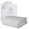 Threadmill Luxury Cotton Blankets for Twin Size Bed AllSeason 100 Cotton Twin Blanket for Bed Herringbone Soft Cozy Fall Thermal Blanket 350GSM 68x90 inches Light Grey