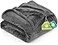 Utopia Bedding Fleece Blanket Twin XL Size Grey 300GSM Luxury AntiStatic Fuzzy Soft Microfiber Dorm Bed Blanket 90x76 Inch