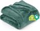 Utopia Bedding Fleece Blanket Queen Size Celadon 300GSM Luxury Fuzzy Soft AntiStatic Microfiber Bed Blanket 90x90 Inch