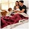 Sacred Weapon Blanket Waterproof and Stain Proof Water Proof Blanket for Bed Couch Splash Throw Blanket VIP Washable King Queen Mattress Protector Waterproof Dark Red 80x80