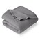 Bare Home Polar Fleece Blanket Throw Grey Warm Cozy Premium Fleece for Bed Sofa Camping Travel and Cold Nights Lightweight Blanket Throw Grey