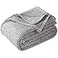 KAWAHOME Summer Sweatshirt Blanket King Size for BedLightweight Breathable Blankets Soft Thin Knit Jersey Blanket for Hot Sleepers 108 X 90 Inches Heather Grey