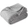 KAWAHOME Summer Sweatshirt Blanket King Size for BedLightweight Breathable Blankets Soft Thin Knit Jersey Blanket for Hot Sleepers 108 X 90 Inches Heather Grey