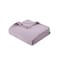 Madison Park Liquid Cotton Blanket Breathable Softer Ring Spun Weave Diamond Motif Luxurious 100 Cotton All Seasons Lightweight Summer Blanket for Bed Couch Office Lilac FullQueen