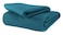 GLAMBURG Glamburg 100 Cotton Thermal Blanket Breathable Waffle Blanket Twin Size All Season Teal