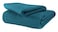 GLAMBURG Glamburg 100 Cotton Thermal Blanket Breathable Waffle Blanket Twin Size All Season Teal