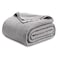 Bedsure 100 Cotton Grey Blanket Queen Size for Bed Cooling Breathable and Soft for Summer Thick Cozy Waffle Weave Blanket Gifts for Women 90x90 Inches
