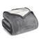 Bare Home Sherpa Fleece Blanket TwinTwin Extra Long Blanket for Bed Sofa and Couch Warm Lightweight Fluffy Soft Reversible TwinTwin XL Grey