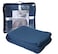 DOLLCENT 100 Cotton Queen Size Blanket for Bed Premium Soft Combed Lightweight Blankets Washed Breathable Cozy Bed Throw Blanket Navy Queen Cotton Blankets for All Season Navy 90x90