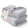 Bedsure GentleSoft Fleece Blanket Twin Size Light Grey 300GSM Lightweight Plush Fuzzy Cozy Soft Warm Blanket for Bed Sofa Couch Travel Camping 60x80 inches