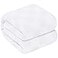 Oakias 100 Cotton Blanket King Size White 90 x 108 Inches 350 GSM Soft Lightweight Breathable Thermal Blanket Durable AllSeason Comfort for Bed Couch