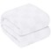 Oakias 100 Cotton Blanket King Size White 90 x 108 Inches 350 GSM Soft Lightweight Breathable Thermal Blanket Durable AllSeason Comfort for Bed Couch