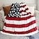 Sviuse American Flag Blanket Twin Size USA Throw Blanket 60x80 Inches Gifts Blanket for Bed Couch Chair Fall Winter Camping Living Room Office