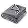 SOCHOW Flannel Fleece Blanket Throw Size All Season Lightweight Super Soft Cozy Blanket for Bed or Couch Grey 50x60 inches