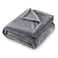 SOCHOW Flannel Fleece Blanket Throw Size All Season Lightweight Super Soft Cozy Blanket for Bed or Couch Grey 50x60 inches