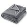 SOCHOW Flannel Fleece Blanket Throw Size All Season Lightweight Super Soft Cozy Blanket for Bed or Couch Grey 50x60 inches