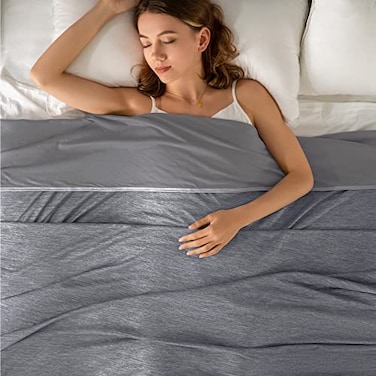Topcee Cooling Blanket90x108King Size for Night Sweats Absorbs Heat to Keep Adults Cool on Warm Nights QMax 05 Cooling Blankets for Hot Sleepers UltraCool Lightweight Blanket for Bed