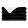 NANPIPER Sherpa Blanket King Fleece Bed Blankets Soft and Warm Fuzzy MicrofiberBlack 90x108