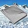 HOMFINE Cooling Blankets for Hot Sleepers Summer Blanket Thin Lightweight Breathable Soft Double Side Enhanced Cooling for Bed Couch Sofa Keep Cool for Night Sweats Grey 90 x 90 inches