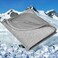 HOMFINE Cooling Blankets for Hot Sleepers Summer Blanket Thin Lightweight Breathable Soft Double Side Enhanced Cooling for Bed Couch Sofa Keep Cool for Night Sweats Grey 90 x 90 inches