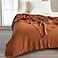 Great Bay Home 100 Cotton Blanket for FullQueen Size Bed Lightweight and Breathable Waffle Weave Blankets for Summer Spring Versatile Layering Orange Bed Blanket Terracotta 90x90 inches