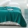 AmyHomie Cooling Blanket King Size 100 Rayon Derived from Bamboo Cool Summer Blanket for Hot Sleepers Soft Comfy Waffle Lightweight Blankets for All SeasonsTeal 10890in