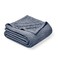 Bare Home Polar Fleece Blanket FullQueen Heathered Dark Blue Warm Cozy Premium Fleece Throw for Bed Camping and Travel Lightweight FullQueen Heathered Dark Blue