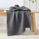Esterra Muslin Throw Blanket 50x65 Inches Cozy Soft Lightweight PreWashed Cotton Blanket All Season Breathable 4Layer Gauze Blanket Throw for Sofa Couch Bed Dark Gray