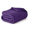 Bedsure Cooling Cotton Waffle Queen Size Blanket Lightweight Breathable Blanket of Rayon Derived from Bamboo for Hot Sleepers Luxury Throws for Bed Couch and Sofa Purple 90x90 Inches