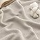 Bedsure GentleSoft 100 Cotton Large Blanket Oversized King for Bed 120x94 inches Breathable Soft Cozy Herringbone Woven Blanket for Summer Couch Cover Linen Beige