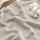 Bedsure GentleSoft 100 Cotton Large Blanket Oversized King for Bed 120x94 inches Breathable Soft Cozy Herringbone Woven Blanket for Summer Couch Cover Linen Beige