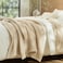 PHF 100 Cotton Waffle Muslin Blanket Queen Size Soft Breathable Luxury 400GSM Versatile Reversible Bedding for Bed Great for Layering in Cold Weather Home Decor Gift 90 x 90 French Oak