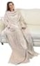 Catalonia Wearable Blanket with Sleeves and Pocket Cozy Soft Fleece Mink Micro Plush Wrap Throws Blanket Robe for Women and Men