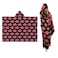 Franco Naruto Anime Akatsuki Cloud Bedding Super Soft and Cozy Wearable Hooded Throw Blanket 70 in x 50 in Official Licensed Product by Collectibles