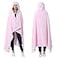 Catalonia Hooded Blanket Poncho Wearable Blanket Wrap with Hand Pockets Comfy Sherpa Fleece Throw Cape for Adults Women Gift