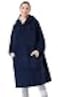 CozyLeep Sherpa Oversized Hooded Wearable Blanket Hoodie for Women Men Adluts Navy