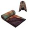 forestfish Fleece Wearable Blanket Plaid Lap Blanket Comfy Poncho Throw with Buttons for Bed Sofa Office
