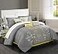 Chic Home 8 Piece Bliss Garden Comforter Set King Yellow