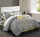 Chic Home 8 Piece Bliss Garden Comforter Set King Yellow