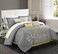 Chic Home 8 Piece Bliss Garden Comforter Set King Yellow