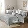 Intelligent Design Raina FullQueen Comforter Set Soft Microfiber Modern Geometric Metallic Bed Set 5 Pieces College Bedding with 2 Shams 2 Toss Pillows GreySilver