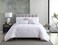 Riverbrook Home Elite Collection Comforter Set King Boston WhiteGray 6 Piece Set