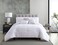Riverbrook Home Elite Collection Comforter Set King Boston WhiteGray 6 Piece Set