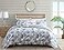 Tommy Bahama Queen Comforter Set with Shams Bed Skirt Soft Breathable Reversible Bedding Dorm Room Essentials Raw Coast Medium Blue