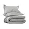 Martex EcoPure Comfort Wash Solid Comforter Set Twin Light Grey