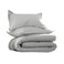 Martex EcoPure Comfort Wash Solid Comforter Set Twin Light Grey
