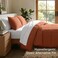 Bare Home Comforter Set Queen Size UltraSoft Goose Down Alternative Premium 1800 Series All Season Warmth Queen Terracotta