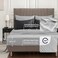 BEDELITE Queen Comforter Set 7 Pieces Bed in A Bag Soft Microfiber Reversible Black Bed Set with Comforters Sheets Pillowcases Shams Cozy Luxury Bedding Sets for All Season