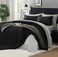 BEDELITE Queen Comforter Set 7 Pieces Bed in A Bag Soft Microfiber Reversible Black Bed Set with Comforters Sheets Pillowcases Shams Cozy Luxury Bedding Sets for All Season